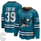 Miesten San Jose Sharks Logan Couture 39 Pelipaita Captain Patch Teal Breakaway Koti