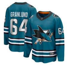 Miesten San Jose Sharks Mikael Granlund 64 Pelipaita Teal Breakaway Koti
