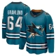 Miesten San Jose Sharks Mikael Granlund 64 Pelipaita Teal Breakaway Koti