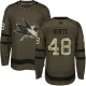 Miesten San Jose Sharks Tomas Hertl 48 Pelipaita Camo Green Authentic