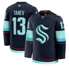 Miesten Seattle Kraken Brandon Tanev 13 Pelipaita Sininen Premium Koti