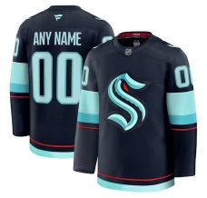 Miesten Seattle Kraken Custom Pelipaita Sininen Premium Koti