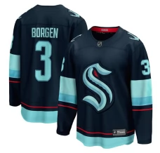 Miesten Seattle Kraken Will Borgen 3 Pelipaita Sininen Breakaway Koti