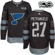 Miesten St. Louis Blues Alex Pietrangelo 27 Pelipaita 1917-2017 100th Anniversary Patch Musta Authentic