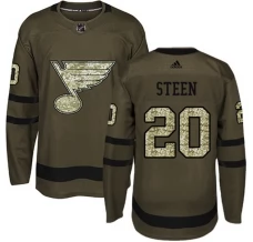 Miesten St. Louis Blues Alexander Steen 20 Pelipaita Camo Green Authentic