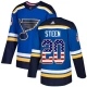 Miesten St. Louis Blues Alexander Steen 20 Pelipaita USA Flag Fashion Sininen Authentic