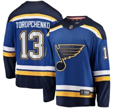 Miesten St. Louis Blues Alexey Toropchenko 13 Pelipaita Sininen Breakaway Koti