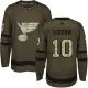 Miesten St. Louis Blues Brayden Schenn 10 Pelipaita Camo Green Authentic