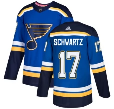 Miesten St. Louis Blues Jaden Schwartz 17 Pelipaita Sininen Authentic