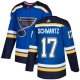 Miesten St. Louis Blues Jaden Schwartz 17 Pelipaita Sininen Authentic