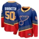 Miesten St. Louis Blues Jordan Binnington 50 Pelipaita Royal Premier Breakaway Vaihtoehtoinen