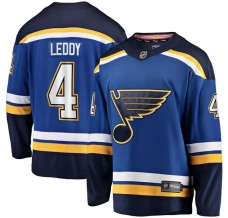 Miesten St. Louis Blues Nick Leddy 4 Pelipaita Sininen Breakaway Koti
