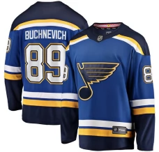 Miesten St. Louis Blues Pavel Buchnevich 89 Pelipaita Sininen Breakaway Koti