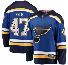 Miesten St. Louis Blues Torey Krug 47 Pelipaita Sininen Breakaway Koti