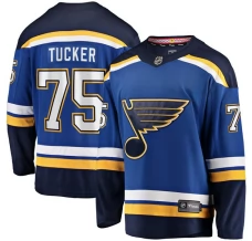 Miesten St. Louis Blues Tyler Tucker 75 Pelipaita Sininen Premier Breakaway Koti