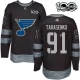 Miesten St. Louis Blues Vladimir Tarasenko 91 Pelipaita 1917-2017 100th Anniversary Patch Musta Authentic