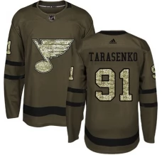 Miesten St. Louis Blues Vladimir Tarasenko 91 Pelipaita Camo Green Authentic