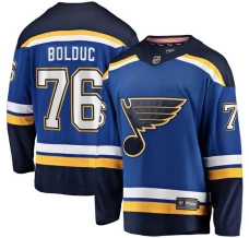 Miesten St. Louis Blues Zack Bolduc 76 Pelipaita Sininen Premier Breakaway Koti