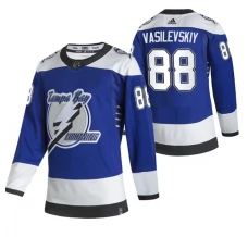 Miesten Tampa Bay Lightning Andrei Vasilevskiy 88 Pelipaita 2020-21 Reverse Retro Sininen Authentic