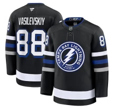 Miesten Tampa Bay Lightning Andrei Vasilevskiy 88 Pelipaita Musta Premium Vaihtoehtoinen