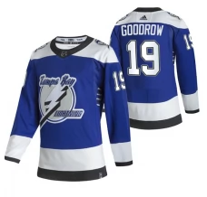 Miesten Tampa Bay Lightning Barclay Goodrow 19 Pelipaita 2020-21 Reverse Retro Sininen Authentic