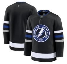 Miesten Tampa Bay Lightning Blank Pelipaita Musta Premium Vaihtoehtoinen