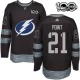 Miesten Tampa Bay Lightning Brayden Point 21 Pelipaita 1917-2017 100th Anniversary Patch Musta Authentic