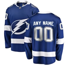 Miesten Tampa Bay Lightning Custom Pelipaita Sininen Breakaway Koti