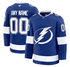 Miesten Tampa Bay Lightning Custom Pelipaita Sininen Premium Koti
