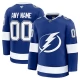 Miesten Tampa Bay Lightning Custom Pelipaita Sininen Premium Koti