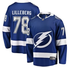 Miesten Tampa Bay Lightning Emil Lilleberg 78 Pelipaita Sininen Premier Breakaway Koti