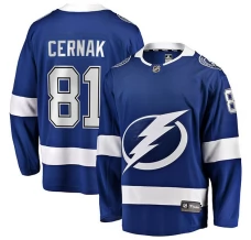 Miesten Tampa Bay Lightning Erik Cernak 81 Pelipaita Sininen Breakaway Koti