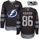 Miesten Tampa Bay Lightning Nikita Kucherov 86 Pelipaita 1917-2017 100th Anniversary Patch Musta Authentic