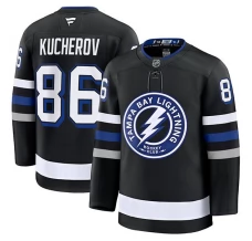 Miesten Tampa Bay Lightning Nikita Kucherov 86 Pelipaita Musta Premium Vaihtoehtoinen