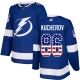Miesten Tampa Bay Lightning Nikita Kucherov 86 Pelipaita USA Flag Fashion Sininen Authentic