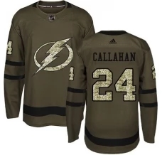 Miesten Tampa Bay Lightning Ryan Callahan 24 Pelipaita Camo Green Authentic