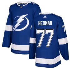 Miesten Tampa Bay Lightning Victor Hedman 77 Pelipaita Sininen Authentic