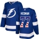 Miesten Tampa Bay Lightning Victor Hedman 77 Pelipaita USA Flag Fashion Sininen Authentic