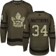 Miesten Toronto Maple Leafs Auston Matthews 34 Pelipaita Camo Green Authentic