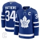 Miesten Toronto Maple Leafs Auston Matthews 34 Pelipaita Captain Patch Sininen Premium Koti