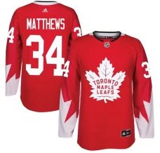 Miesten Toronto Maple Leafs Auston Matthews 34 Pelipaita Punainen Authentic Vaihtoehtoinen
