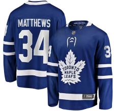 Miesten Toronto Maple Leafs Auston Matthews 34 Pelipaita Sininen Breakaway Koti
