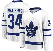 Miesten Toronto Maple Leafs Auston Matthews 34 Pelipaita Valkoinen Premier Breakaway Vieras