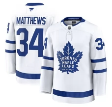 Miesten Toronto Maple Leafs Auston Matthews 34 Pelipaita Valkoinen Premium Vieras