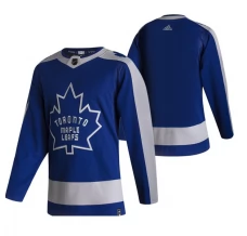 Miesten Toronto Maple Leafs Blank Pelipaita 2020-21 Reverse Retro Sininen Authentic