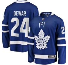 Miesten Toronto Maple Leafs Connor Dewar 24 Pelipaita Sininen Premier Breakaway Koti