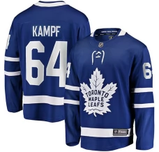 Miesten Toronto Maple Leafs David Kampf 64 Pelipaita Sininen Premier Breakaway Koti