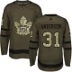 Miesten Toronto Maple Leafs Frederik Andersen 31 Pelipaita Camo Green Authentic