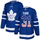 Miesten Toronto Maple Leafs Frederik Andersen 31 Pelipaita USA Flag Fashion Sininen Authentic