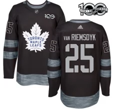 Miesten Toronto Maple Leafs James Van Riemsdyk 25 Pelipaita 1917-2017 100th Anniversary Patch Musta Authentic